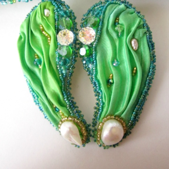 Mermaid Bracelet and Earring Set OOAK - Picture 4 of 4